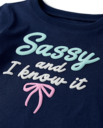 Baby And Toddler Girls Sassy Graphic Tee 3-Pack - MULTI CLR