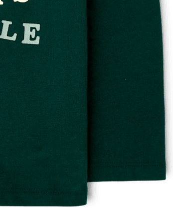 Baby And Toddler Boys Always Trouble Graphic Tee - BALT GREEN