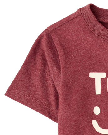 Baby And Toddler Boys Trouble Like Grandpa Graphic Tee - S/D RED PEAR