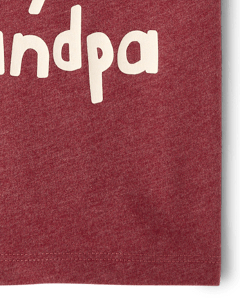 Baby And Toddler Boys Trouble Like Grandpa Graphic Tee - S/D RED PEAR
