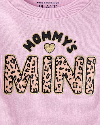 Baby And Toddler Girls Mommy's Mini Graphic Tee - LACE PINK CL