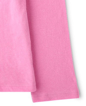 Baby And Toddler Girls Glitter Cute Graphic Tee - PERFECTLY PINK