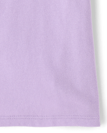 Baby And Toddler Girls Glitter Princess Graphic Tee - ORCHID BREEZE