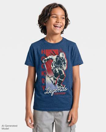 T-shirt graphique Légendes du hockey pour garçons - S/D CRUISE
