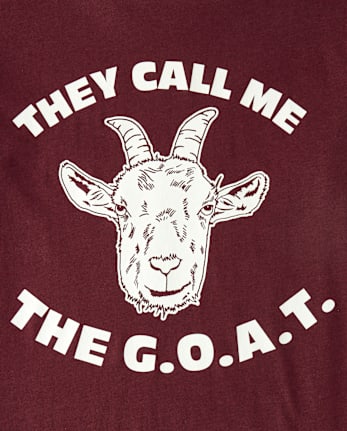 Boys The Goat Graphic Tee - REDWOOD