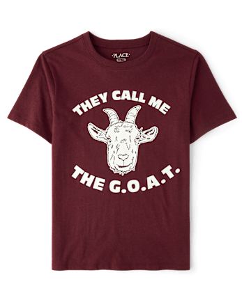 Boys The Goat Graphic Tee - REDWOOD