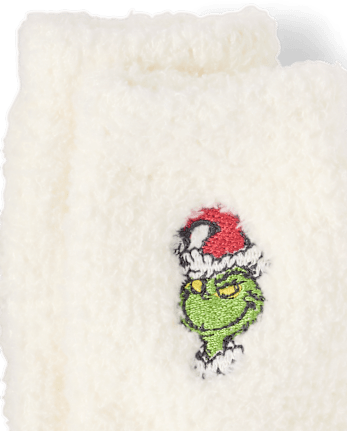 Kids Dr. Seuss The Grinchâ¢ Embroidered Cozy Socks - MULTI CLR