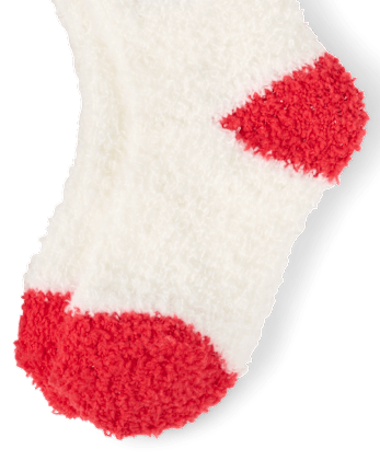 Kids Mickey Mouse™ Embroidered Cozy Socks - FAIR IVORY