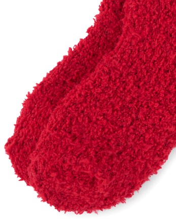 Kids Snoopy™ Embroidered Cozy Socks - CLASSICRED