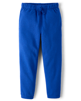 Boys Premium Fleece Jogger Pants - QUENCH BLUE