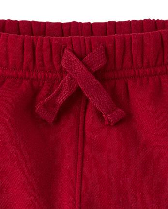 Toddler Boys Premium Fleece Jogger Pants - RED OCHRE