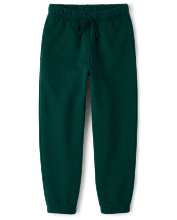 Boys Premium Fleece Jogger Pants - BALT GREEN