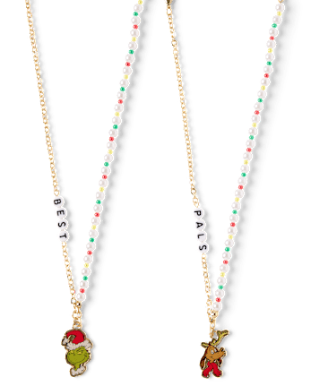 Girls Dr Seuss The Grinch™ BFF Necklace 2-Pack - MULTI CLR