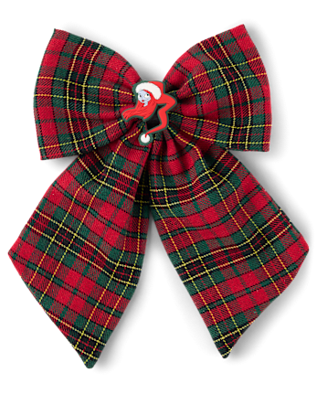 Girls Nightmare Before Christmas™ Plaid Bow Hair Clip - MULTI CLR
