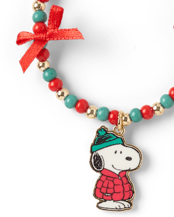 Girls Snoopy™ Holiday Beaded Bracelet 3-Pack - MULTI CLR