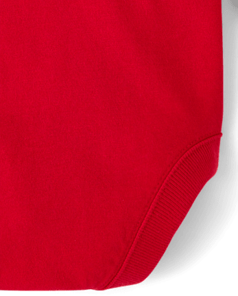 Baby First Valentine's Day Graphic Bodysuit - RUBY
