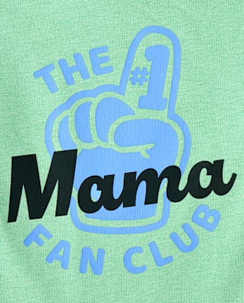 Toddler Boys Mama Fan Club Graphic Tee - S/D BOUNTY MINT