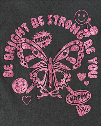 Girls Be Bright Be Strong Be You Graphic Tee - MOTOROIL
