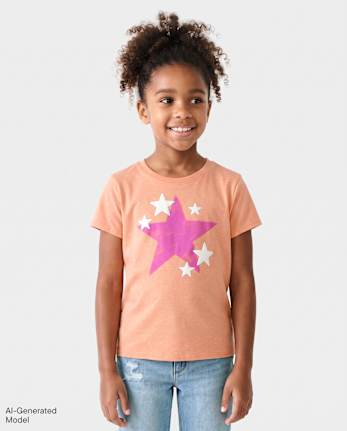 Girls Star Graphic Tee - S/D SUNFISH
