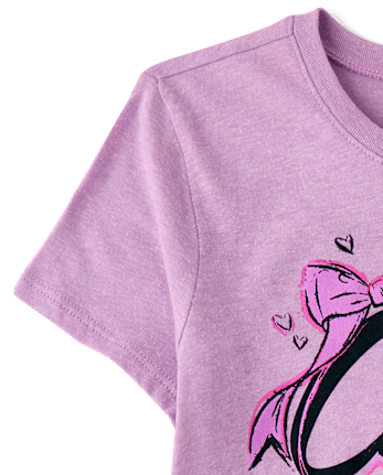 Girls Cheer Graphic Tee - SD PASSIONPURPL