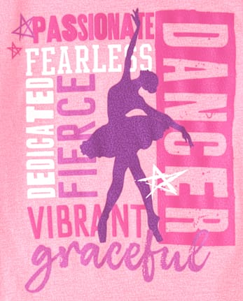 Girls Dancer Graphic Tee - SD NN HAPPYPINK