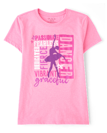 Girls Dancer Graphic Tee - SD NN HAPPYPINK