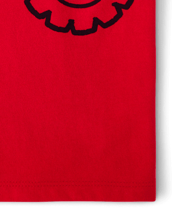 Toddler Boys Valentine's Day Monster Truck Graphic Tee - RUBY