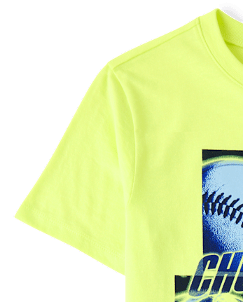 Boys Choose Wisely Sports Graphic Tee - SOCCER YELLOW NEON