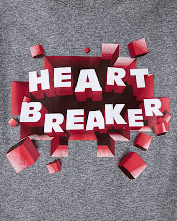 Boys Valentine's Day Heartbreaker Graphic Tee - S/D CHALKBOARD