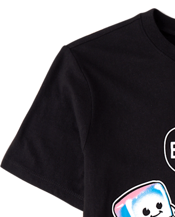 Boys Squishy Bruh Graphic Tee - BLACK