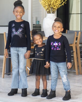 Coordinating Girls Outfits - Black Cat Collection