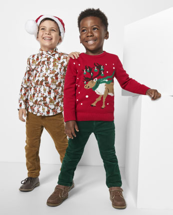 Coordinating Boys Outfits - Reindeer Cheer Collection