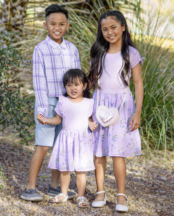 Coordinating Kids Outfits - Purple Picks Collection