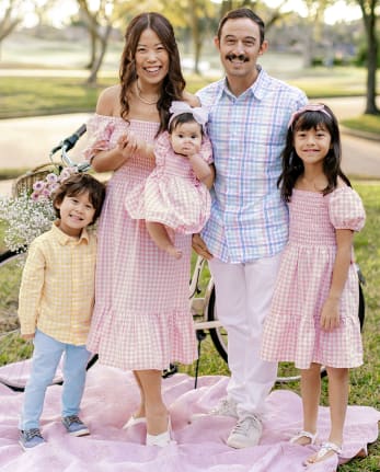 Coordinating Family Outfits - Pastel Gingham Collection