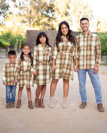 Matching family flannel shirts 2025