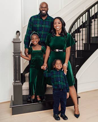 Coordinating Family Outfits Green Black Collection The Children s Place