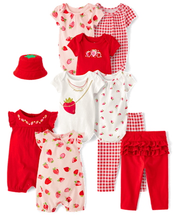 Baby Girls Outfit Set - Strawberry Collection