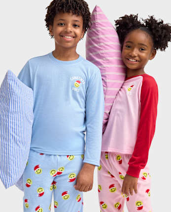 Coordinating Kids Pajamas - Christmas Vibes Collection