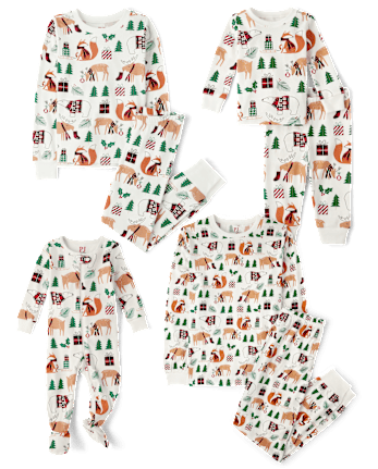 Matching Family Pajamas - Holiday Animal Collection