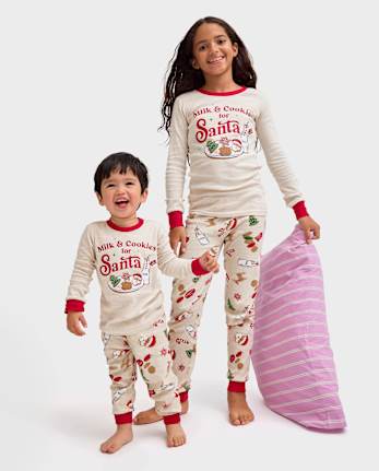 Matching Kids Pajamas - Milk And Cookies Collection