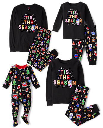 Matching Family Pajamas - Glow Tis The Season Collection