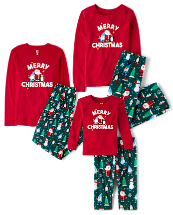 Matching Family Pajamas - Glow Merry Christmas Collection