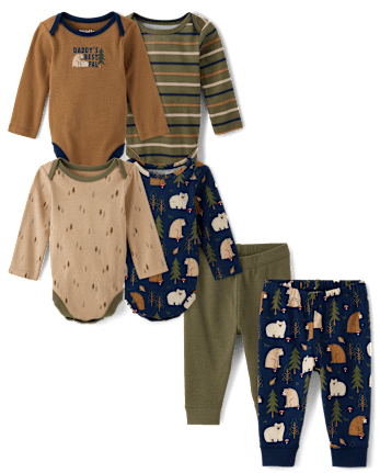 Baby Boys Outfit Set - Bear Forest Collection