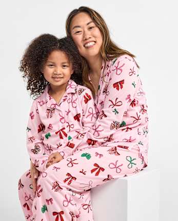 Pyjamas Maman et Moi - Collection Nœuds de Fêtes