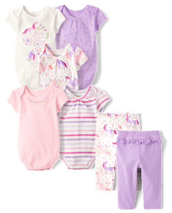 Baby Girls Outfit Set - Unicorn Collection