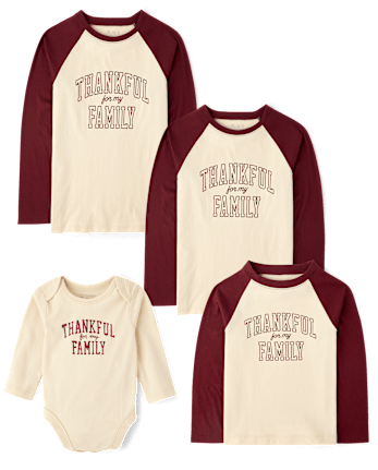 Matching Family Graphic Tees - Thankful Collection