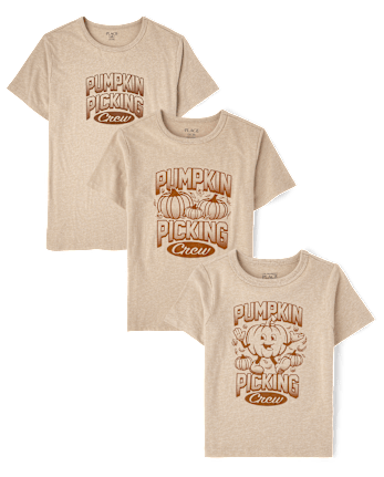 Matching Family Graphic Tees - Pumpkin Picking Crew Collection