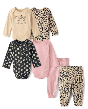 Baby Girls Outfit Set - Leopard Collection
