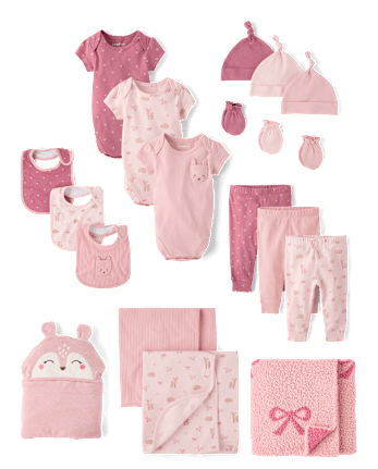 Baby Girls Essentials Gift Set - Deer Collection