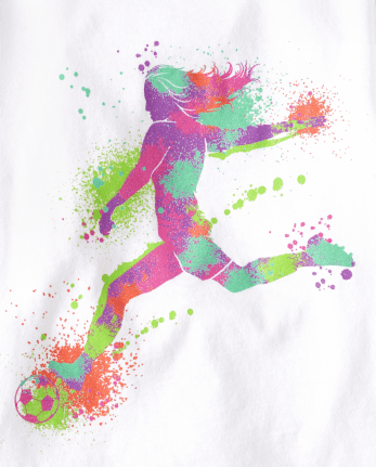 Girls Soccer Graphic Tee 2-Pack